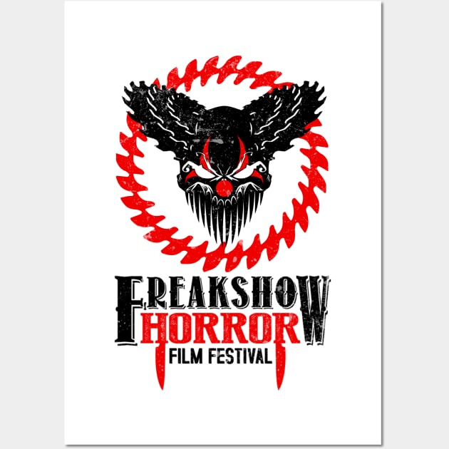 Official Freak Show Horror Logo - Red & Black Wall Art by FreakshowFilmFest